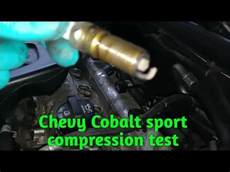 chevy cobalt compression test|How Do You Perform a Compression Test on the 2.2 Ecotec.